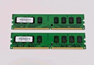 PNY 4GB (2GB x2) PC2-6400 / DDR2-800MHz DIMM DESKTOP RAM MEMORY KIT (B0QIT-T) - Picture 1 of 4