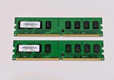 PNY 4GB (2GB x2) PC2-6400 / DDR2-800MHz DIMM DESKTOP RAM MEMORY KIT (B0QIT-T) - Image 1 of 4