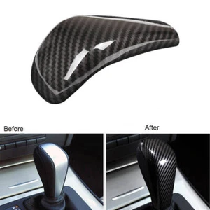 Cubierta de cabeza de perilla de cambio de marchas ABS de fibra de carbono para BMW E91 E93 E90 E92 - Imagen 1 de 7