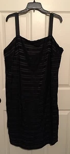 R&M PLUS SIZE DRESS SIZE 24W Sleeveless "little Black Dress" 2X - Picture 1 of 4