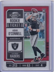 2023 Panini Contenders Optic Rookie Ticket Red Prizm #59 Aidan O'Connell 26/175 - Bild 1 von 2