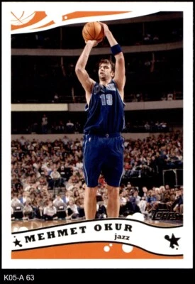 2005 Topps #63 Mehmet Okur Jazz 8 - NM/MT - Image 1 of 2