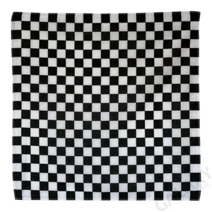 Black and White Checkered Bandanna / Bandana / Checkered Flag Bandanna  - Picture 1 of 1