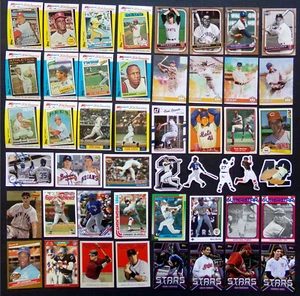 CLASSIC BASEBALL CARD COLLECTION: Legend Icon MVP HOF All Star Sticker Mixed Lot - Picture 1 of 8