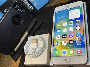 Apple iPhone 8 Plus (64gb) World 4G Unlocked (A1897) Silver (iOS16}79% OtterBox - Picture 1 of 15