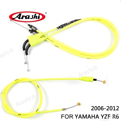 Cable de embrague y cables de acelerador Fit Yamaha YZF R6 2006-2012 YZF-R6 600 línea de cable Foto 1 de 4