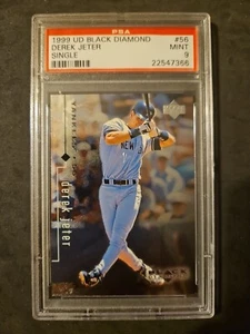 1999 Upper Deck Black Diamond Single Derek Jeter #56 PSA 9 MINT NY Yankees HOF - Picture 1 of 2