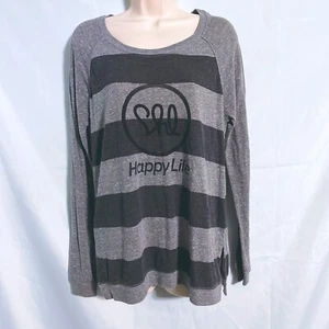 Alternative Gray Happy Life T-Shirt Size M - Imagen 1 de 4