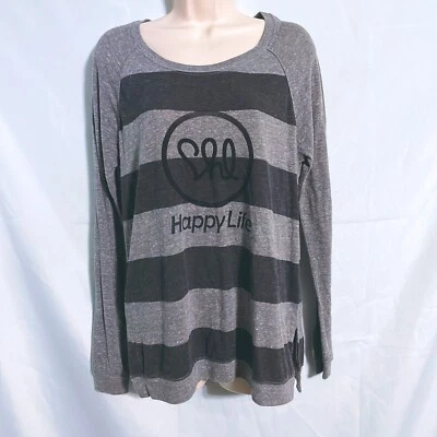 Camiseta Alternative Gris Happy Life Talla M Foto 1 de 4