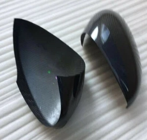 Real Carbon Fiber Side Mirror Cover Trim Fit for Alfa Romeo Giulia 2017-20 - Picture 1 of 5