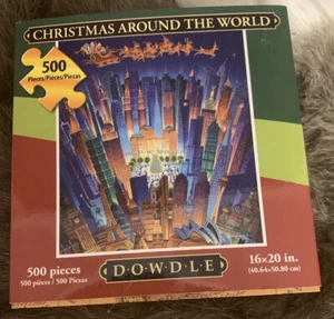Dowdle Christmas Around The World 500 Piece Jigsaw Puzzle New Open Box - Picture 1 of 4