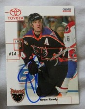 2004-05 Choice Philadelphia Phantoms #15 Ryan Ready Signed Auto Hockey Card