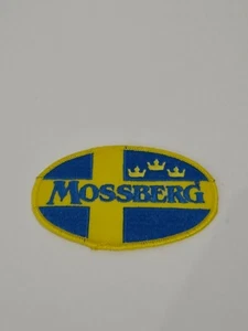Mossberg 4-1/2" x 2-7/8" Shotgun Yellow Dark Blue Flag Patch - Picture 1 of 2