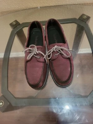 Zapatos Timberland de cuero granate oscuro para hombre, talla 10M, estado en muy buen estado  Foto 1 de 4