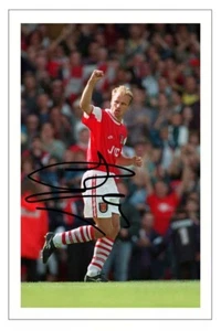 DENNIS BERGKAMP Autografo Firmato FOTO Fan Regalo Stampa Firma ARSENAL Calcio - Foto 1 di 1