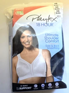 Playtex 18 Hour Bra #4693 in Size 48B Black NIB - Picture 1 of 4