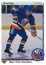 1990-91 Upper Deck #407 DEREK KING - New York Islanders Munich