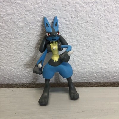 Figura de acción de goma Lucario Pokémon 2007 JAKKS Pacific 3,5" SIN COLA Foto 1 de 2