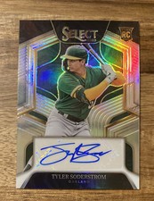 2023 Panini Select Baseball Tyler Soderstrom Oakland A’s Silver Rookie Auto /99