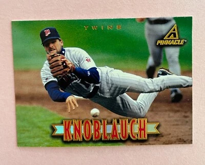 1997 Pinnacle Baseball Chuck Knoblauch #108 Minnesota Twins - Image 1 of 2