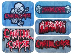 Cannibal Corpse Autopsy gesticktes Logo Rückenaufnäher Death Metal Nachruf - Bild 1 von 6