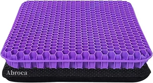 Gel Seat Cushion for Long Sitting Double Thick Royal Cushion for Office Chair... - Picture 1 of 7