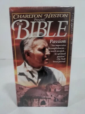 Charlton Heston Presents The Bible Passion (VHS, 1993) New Sealed - Image 1 of 4