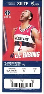2015 WASHINGTON WIZARDS VS CHARLOTTE HORNETS SUITE TICKET STUB 2/2 JOHN WALL - Bild 1 von 1