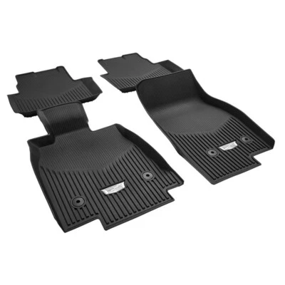 2020-2025 Cadillac CT5 Front & Rear Floor Liner Pkg 84841840 Black OEM GM - Image 1 of 4