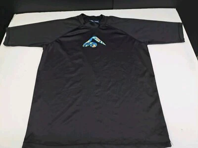Kanu Surf Mens Short Sleeve UPF 50 Rash Guard Size XXL Black/Blue #6174 - Image 1 of 4