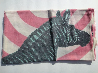 Thomas Paul, Thomaspaul, Bufanda de Lana Cebra en Burbuja, 100% Merino, 14" x 60" Foto 1 de 4