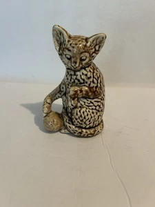 Antique Bavarian Leopard Cat Porcelain Still Bank - Picture 1 of 6