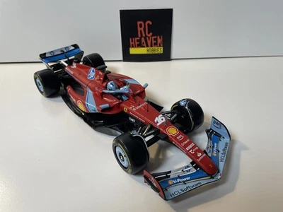 Burago 1:18 Ferrari SF-24 Charles Leclerc Miami GP Livery 2024 F1 Diecast Model. - Image 1 of 4