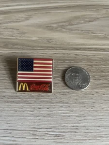Prendedor bandera americana McDonald's Coca Cola - Imagen 1 de 3