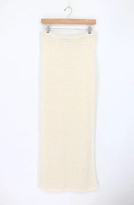 Falda tejida de lino ENZA COSTA crudo M (2) $245 C1 279 Foto 1 de 3