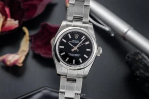 Rolex Oyster Perpetual Lady Automatik Edelstahl Damenuhr Ref. 176200 - Bild 1 von 13
