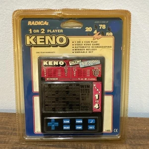 Gioco portatile vintage Radica Lotto Keno uno/due giocatori modello 1480 B1 - Foto 1 di 5