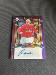 DAVID BECKHAM 2023-24 Panini Select Premier Laague Signatures Auto Purple /49 - Picture 1 of 6