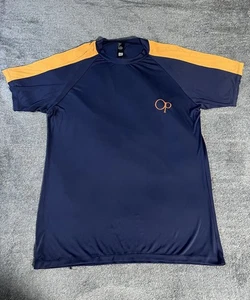 Vtg Ocean Pacific OP Surfer T-Shirt Mens Large USA Made Blue Sweat Wicking Logo - Picture 1 of 6