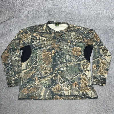 Cabela's Seclusion 3D Hardwood Men's Size XL Reg Shirt Long Sleeve Crewneck Camo - Image 1 of 4