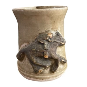 Jockey & Rennpferd 3D Tasse Handarbeit signiert - Bild 1 von 6