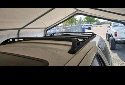 1996-2002 Toyota 4Runner ROOF RACK barras de carga cruzada trilhos de bagagem conjunto completo  - Imagem 1 de 4