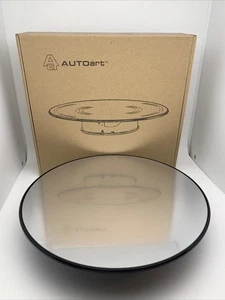 2023 Autoart 1/18 Scale Rotary Display Stand - 10 Wide, Mirror Top, Medium - Picture 1 of 17