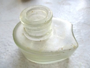 Antique Sanford's 29 Pat App'd For Tugboat Dug Inkwell Ink Bottle - Picture 1 of 5