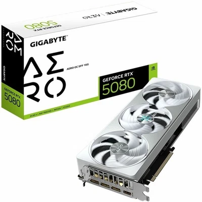 GIGABYTE GV-N5080AERO OC-16GD NVIDIA GeForce RTX 5080 Graphic Card - 16 GB GDDR7 - Image 1 of 4