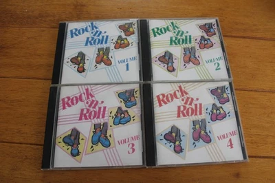 Vintage Rock 'n' Roll Vol 1 2 3 4 CD Lot Four Star 1987 Oldies Hits Music Set - Image 1 of 4