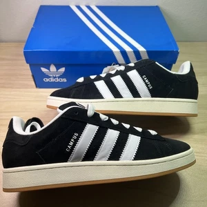 Adidas Campus 00s Core Black White Gum Bottom Men's 12.5 HQ8708 New In Box - Picture 1 of 7