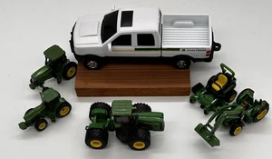 ERTL 6-Piece Lot Sturdy John Deere Truck/3Tractors/Front Loader/Z-Trak Mower1/64 - Picture 1 of 12