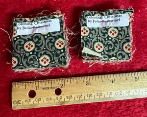 2 Mini Charm Packs of 2" Fabric Squares by Judie Rothermel Colonial Christmas - Picture 1 of 3