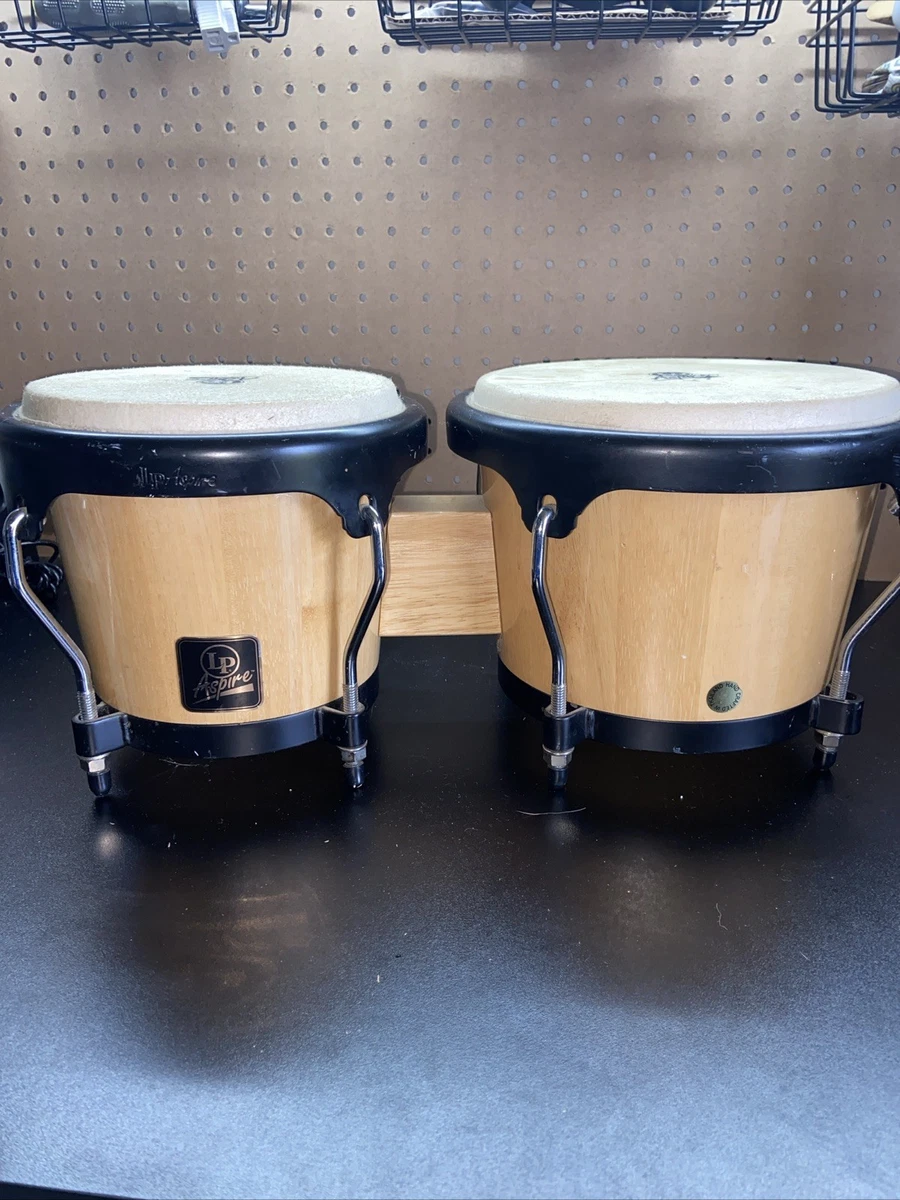 LP LPA601 Aspire Oak Bongos with Black Hardware Natural | eBay